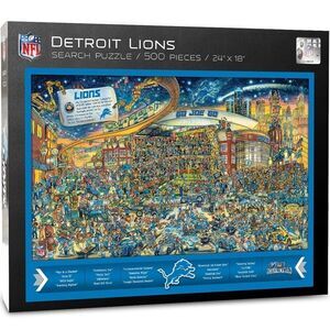 NFL Detroit Lions 500-Piece Puzzle - Blue and White